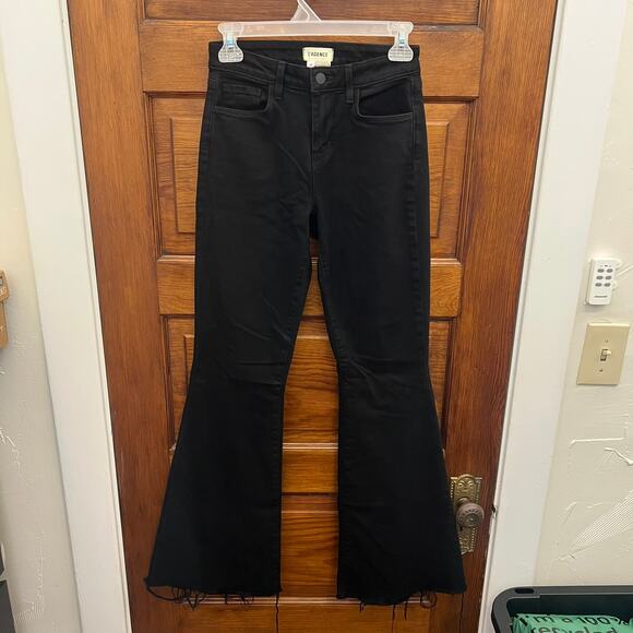 L'agence Women's Jeans size 24 2807 CSNR Sera High Rise Saturated Black $295